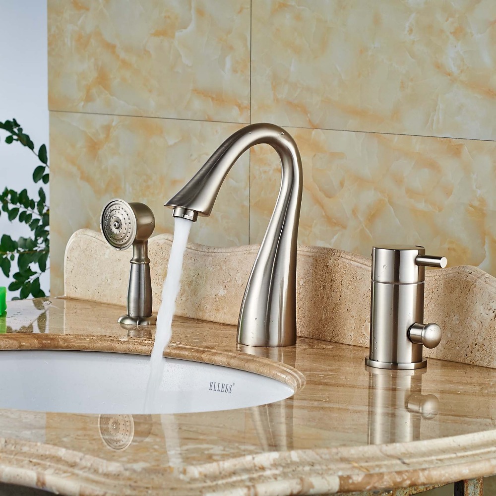 3pcs-single-handle-bathtub-faucet-brushed-nickel