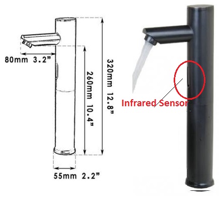 Clares Commercial Oil Rubbed Bronze Automatic Sensor Faucets