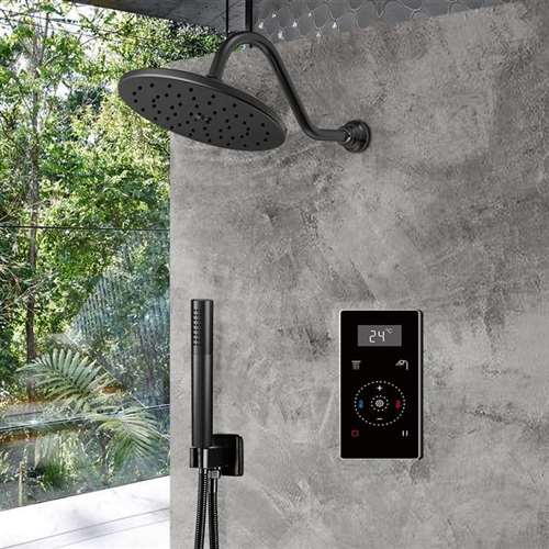 Fontana Dark Oil Rubbed Bronze Round | Automatic Thermostatic Shower